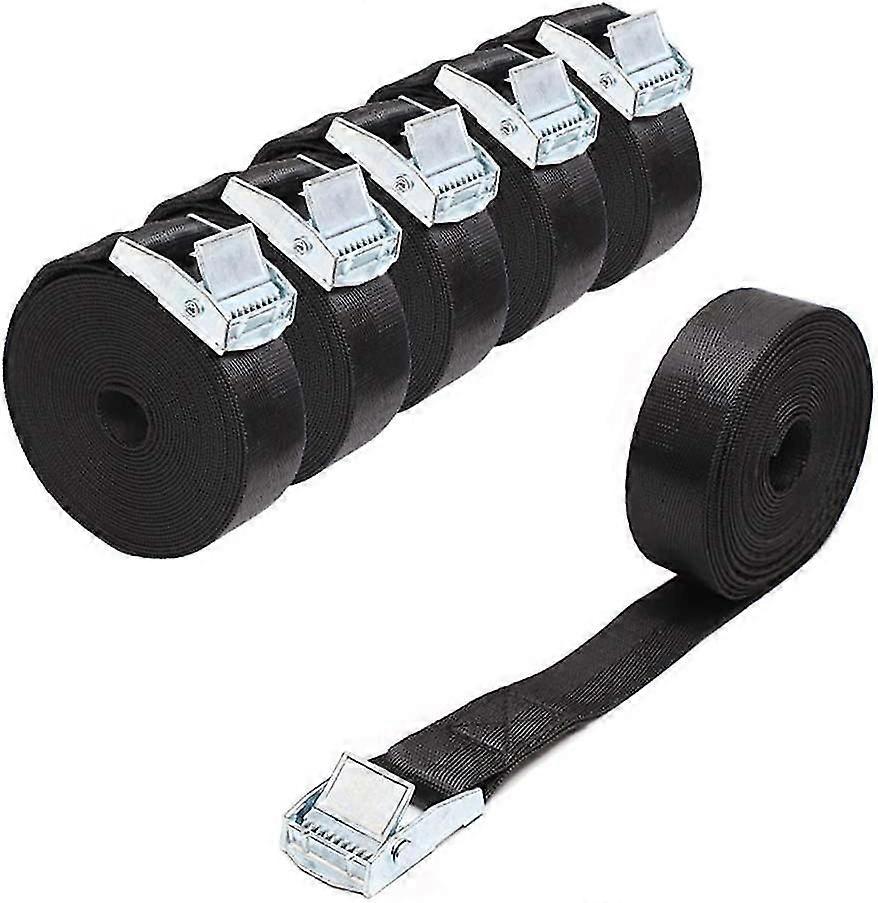 Lashing Straps Lashing Straps Black 6 Stk Festestropper 2m Lashing Stropper Med Ratchet