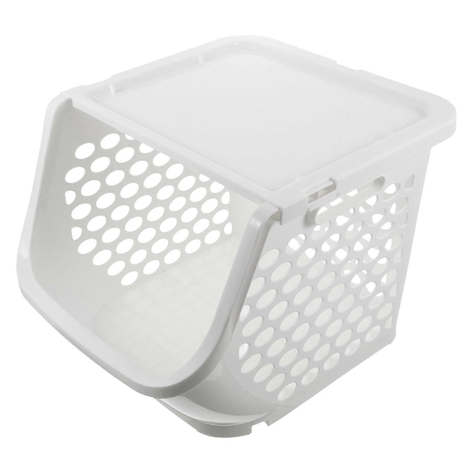 Kitchen Storage Basket Stackable Plastic Organizer for Fruits