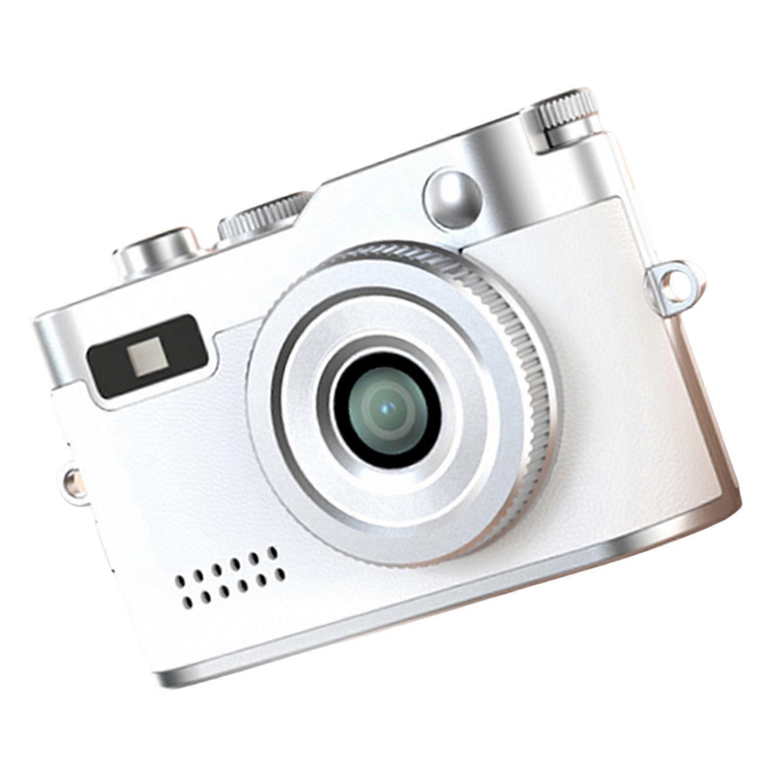 Dense Traditional Chip Camcorder 1080P 30FPS Video Seize 0.96 Foot Color Display LED Fill Light Easy Single Hand Action  White