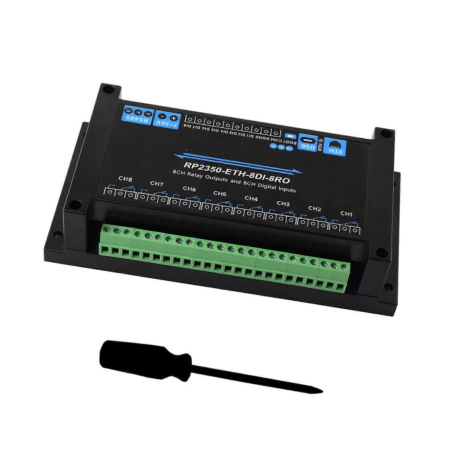 8 Kontrol Panosu Uzaktan İzleme Endüstriyel 8 Yönlü Ethernet Modülü Ethernet İletişimi Bluetooth Uyumlu Çok Renkli