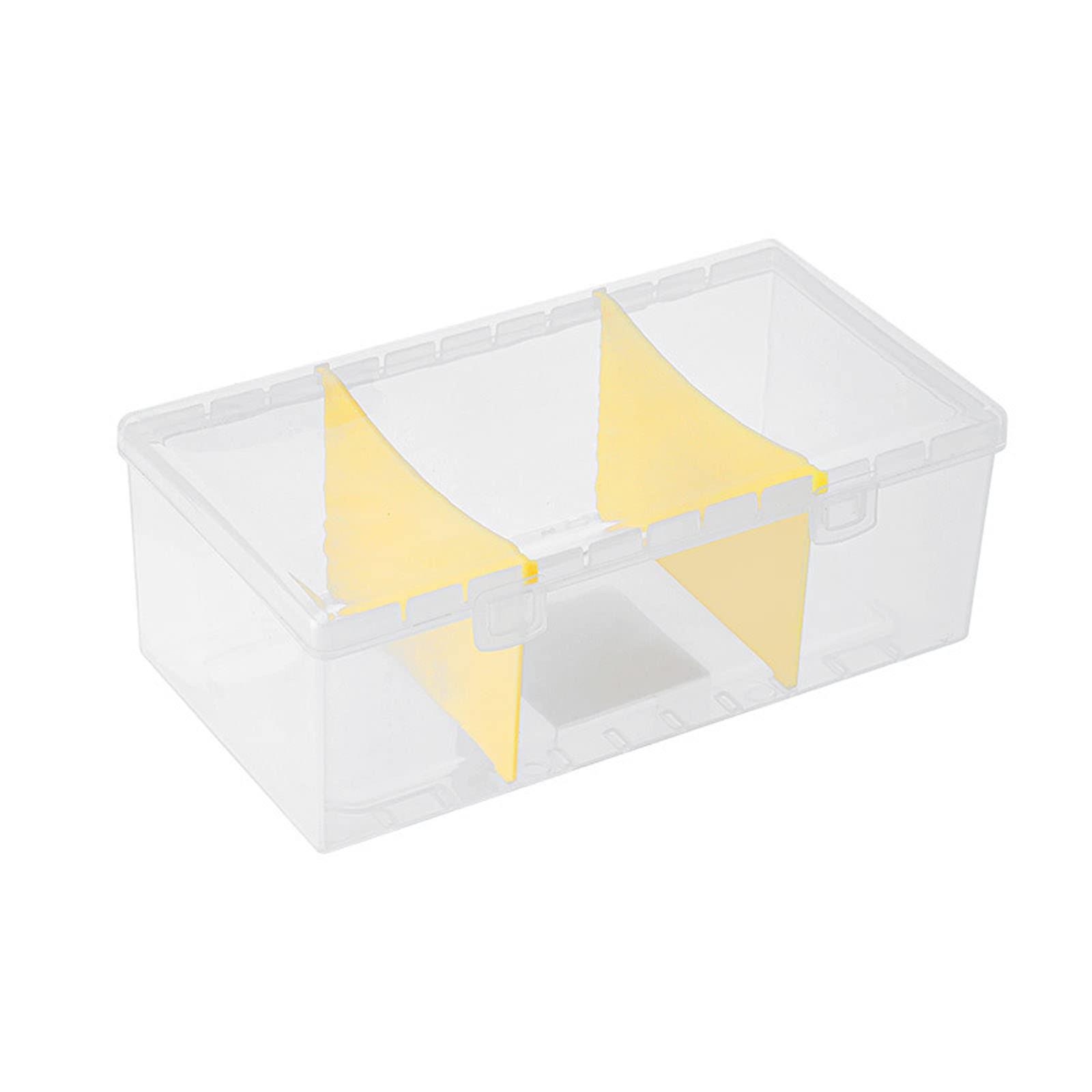 Spice Rack Seasoning Box Set of 3 with Lids, PP Kitchen Condiment Containers for Home Storage