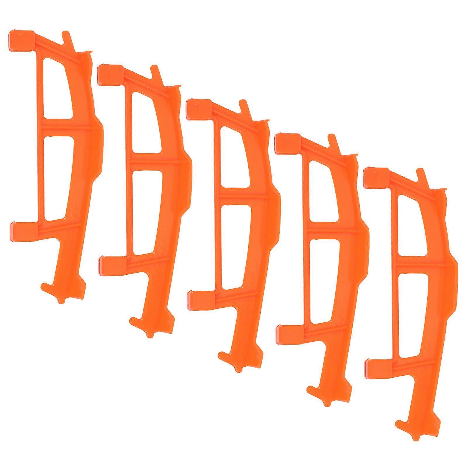Orange Plastic Model Planes Rack for Rubber Band Powered Glider 5Pcs Set