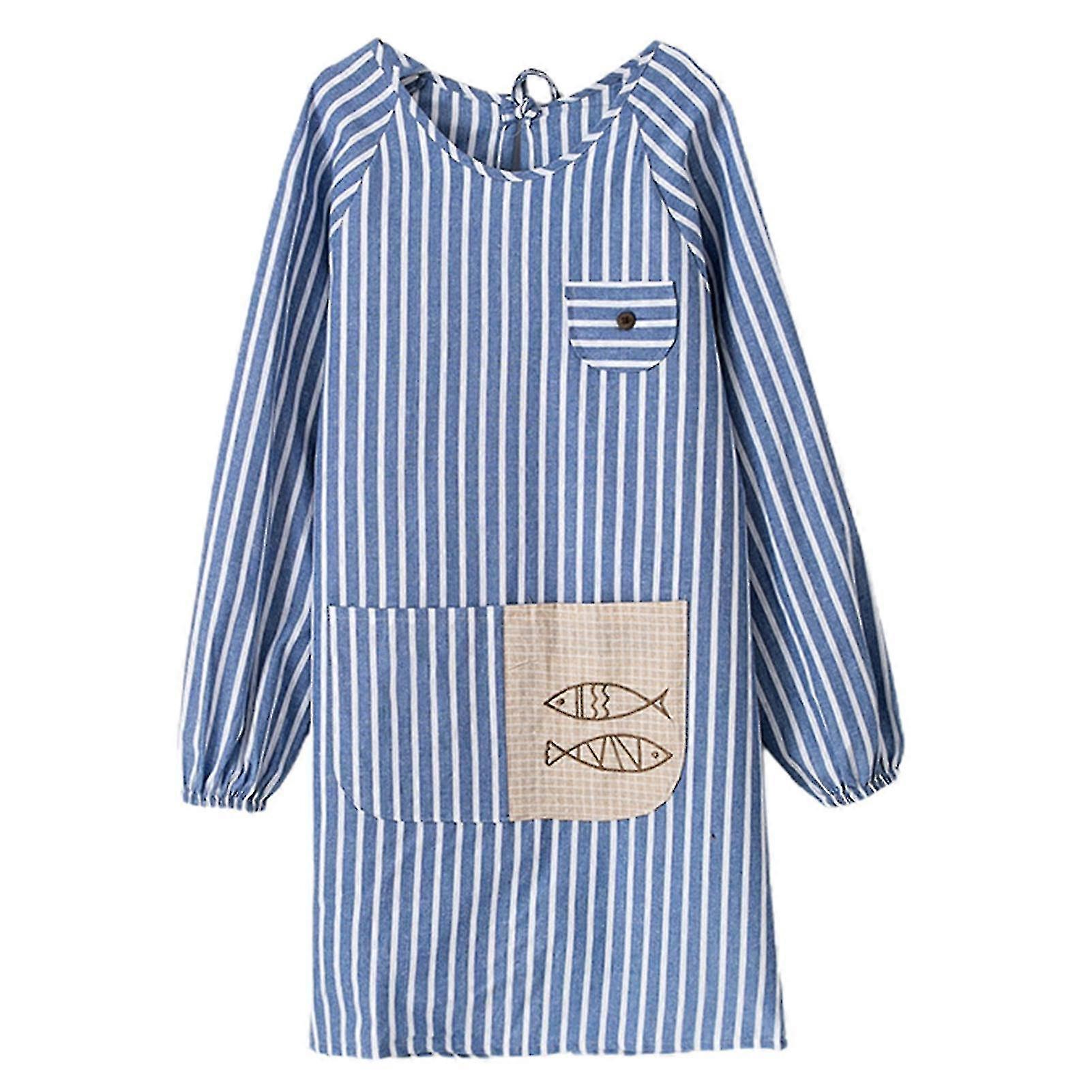 Adjustable Polyester Cotton Apron - Oil-proof Kitchen Wear for Adults