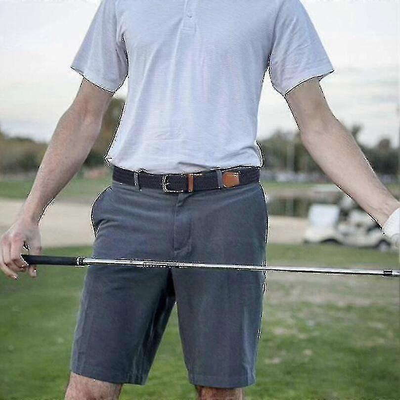 Flätat läderbälte för män - justerbart midjeband, klassisk spänne design, perfekt födelsedagspresent (3 färger)