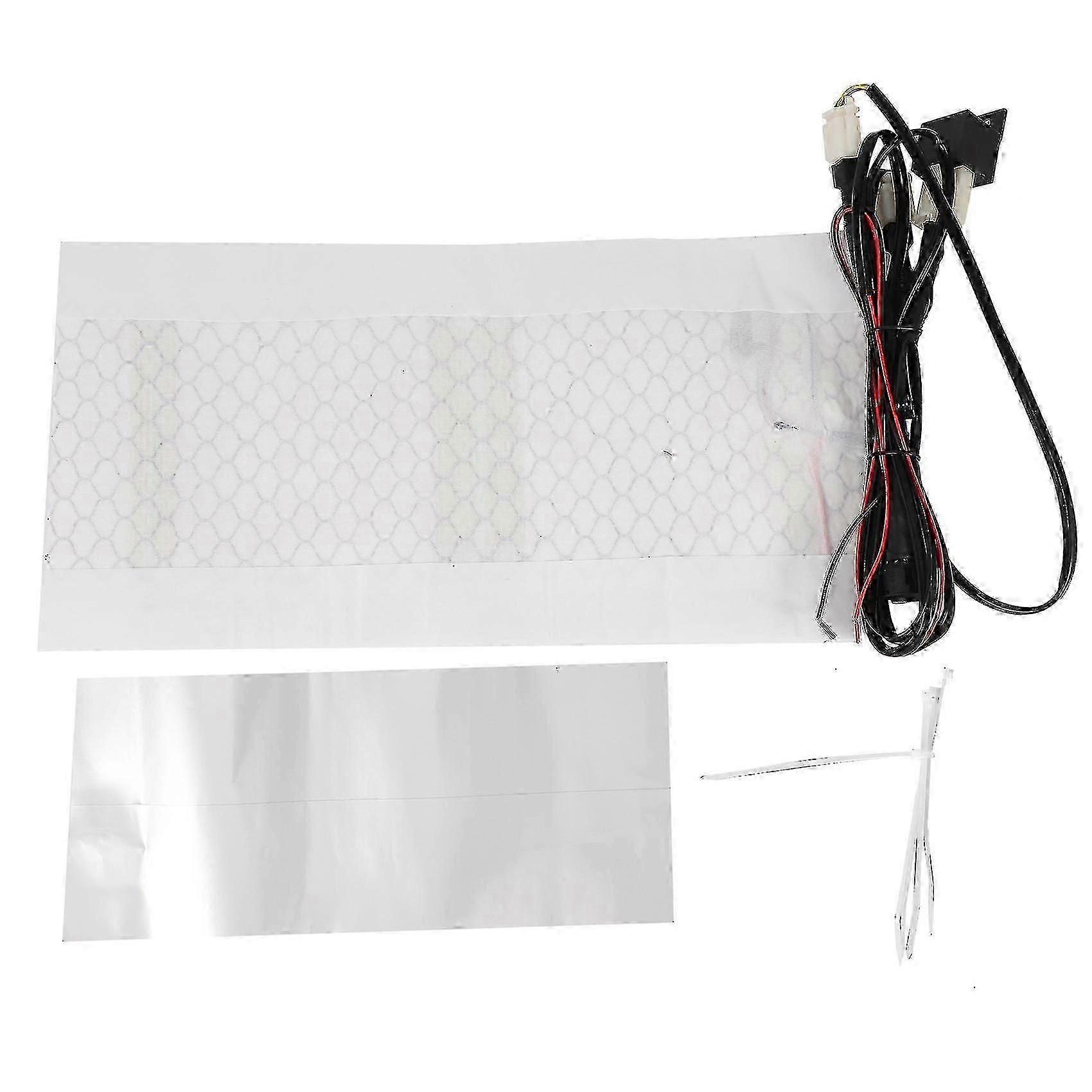 12V ユニバーサルモーターサイクル ATV UTV スイッチ加熱シートクッションカーボンファイバーシートヒーター加熱 PA 付き