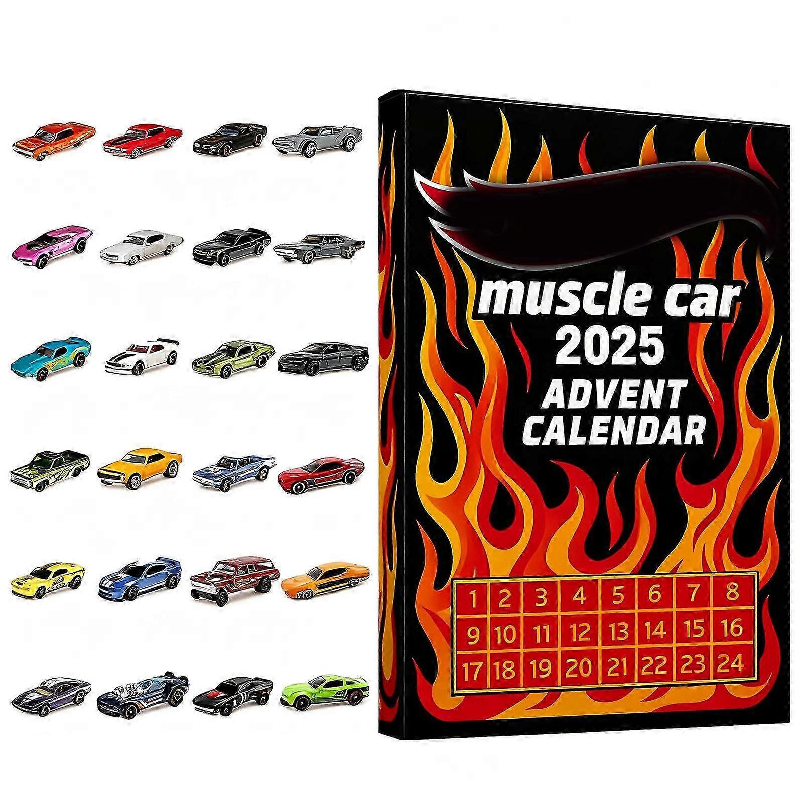 Muscle Toy Car Advent Calendar Toy Car Advent 2025 Calendar Blind Box