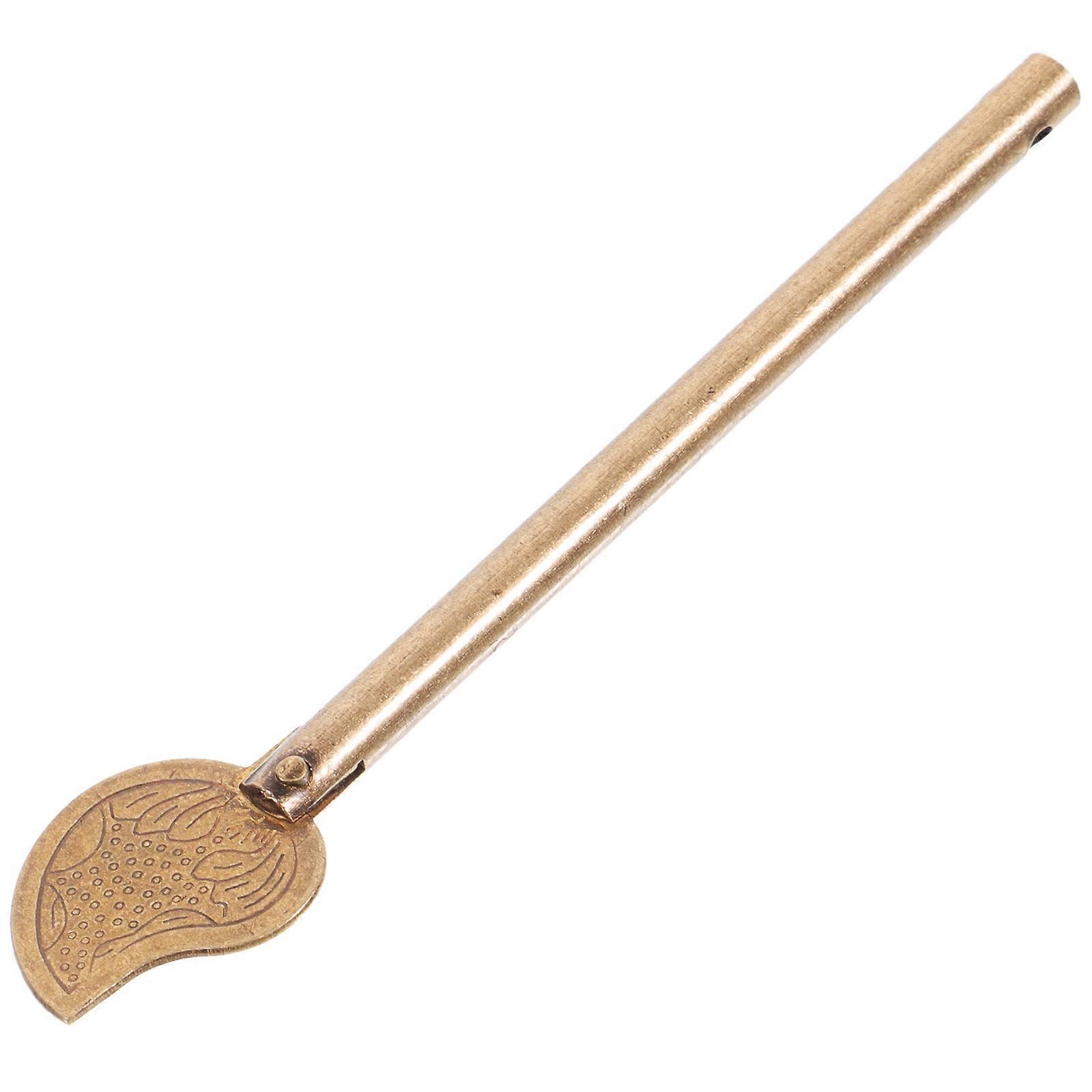 Cabinet Key Household Key Retro Style Key Leaf Shape Key Barrel Bolt Locking Pin