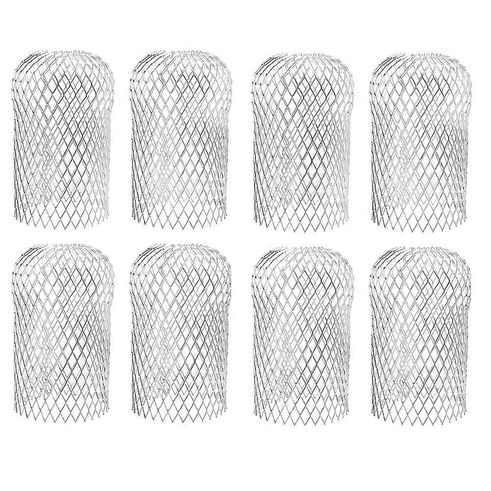 8 Pcs Gutter Guards - Aluminum Gutter Downspout Guard, Expandable Leaf Strainer Gutter Screen Covers Down 12 X 17cm