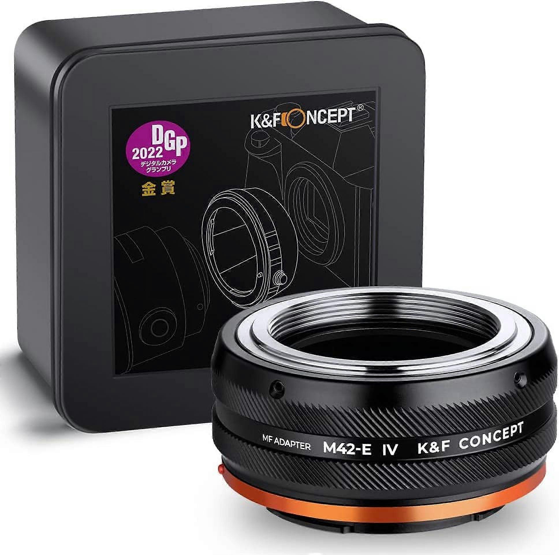Lens Mount Adapter M42-NEX IV Manual Focus Compatible with M42 Lens and compatible with Sony E Mount Camera Body