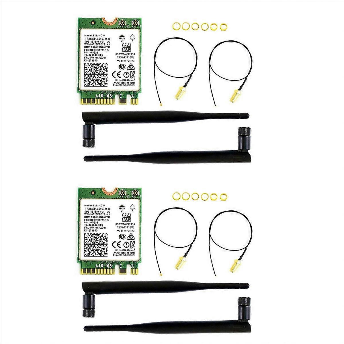 2X AC8265 Wireless NIC Module for Nano(B01) Onboard 2.4G/5GHz Dual Band WiFi Bluetooth 4.2 Connector
