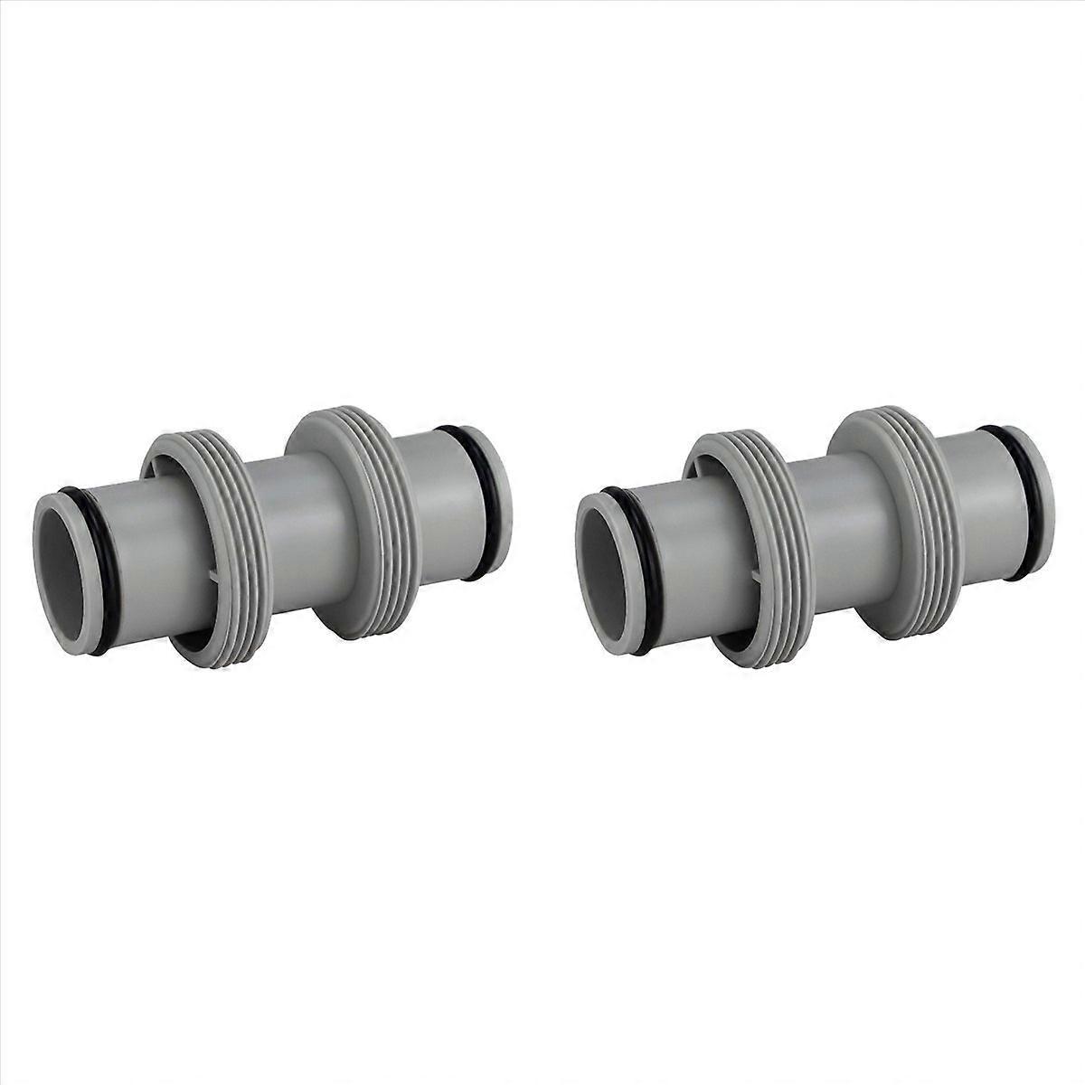 2X Above Ground Pool Parts, Pool Hose Adapter Replacement 1.5In Nozzle for Pool (1.5In to 1.5In Thro