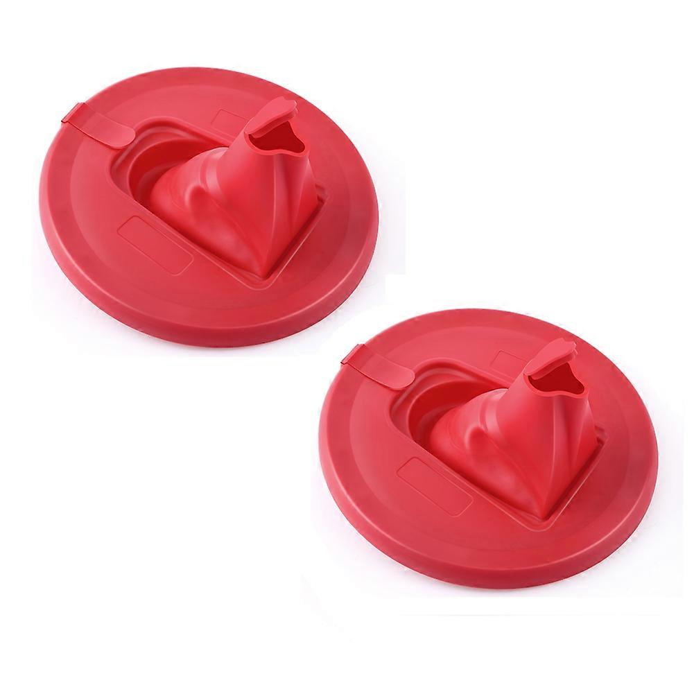 2 Pack Foldable Paint Can Lid Cover with Spout & Air Hole for 1 Gallon Container, Secure Seal with Built in Spout