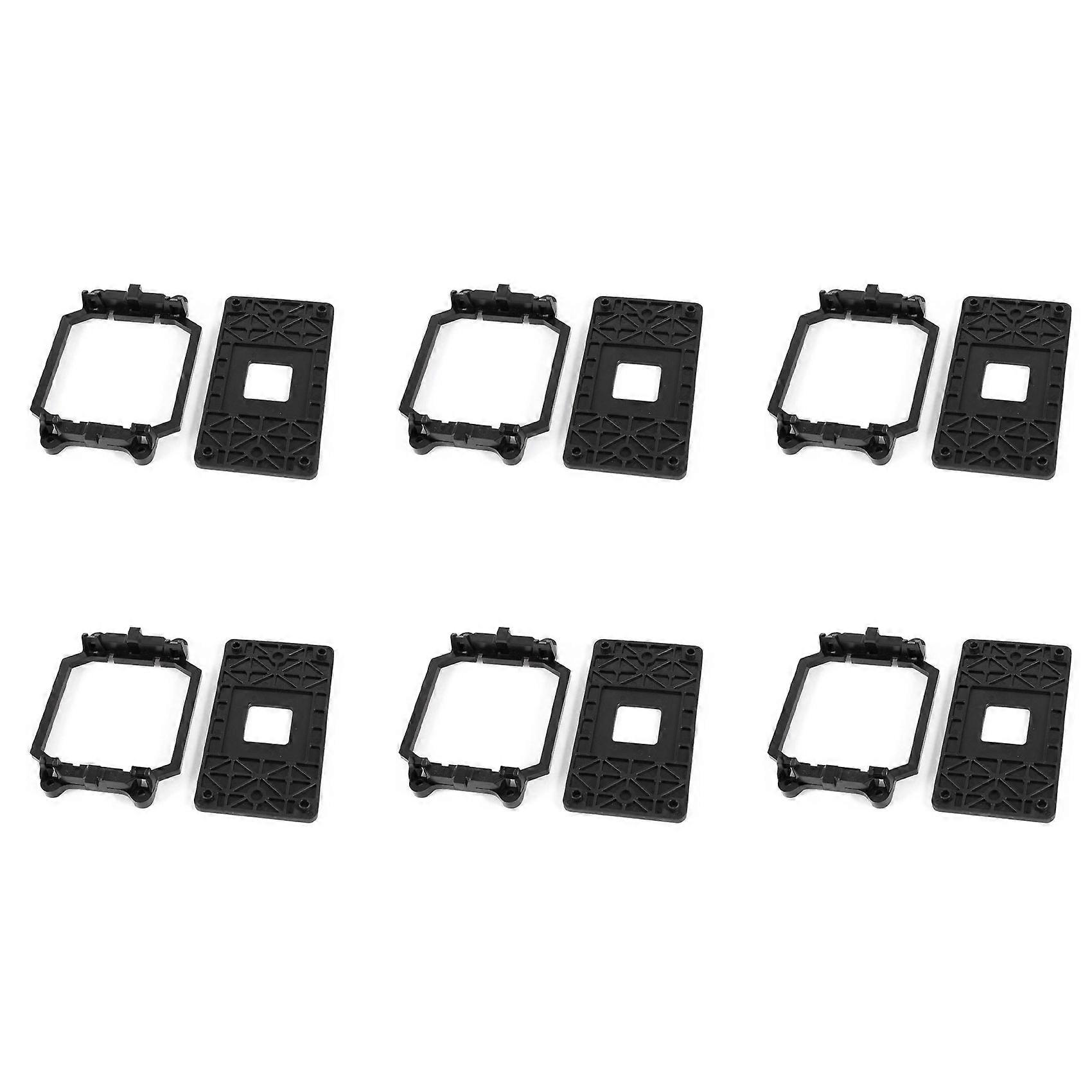 6X CPU Fan Base Black Plastic for AMD AM2 AM3 Socket