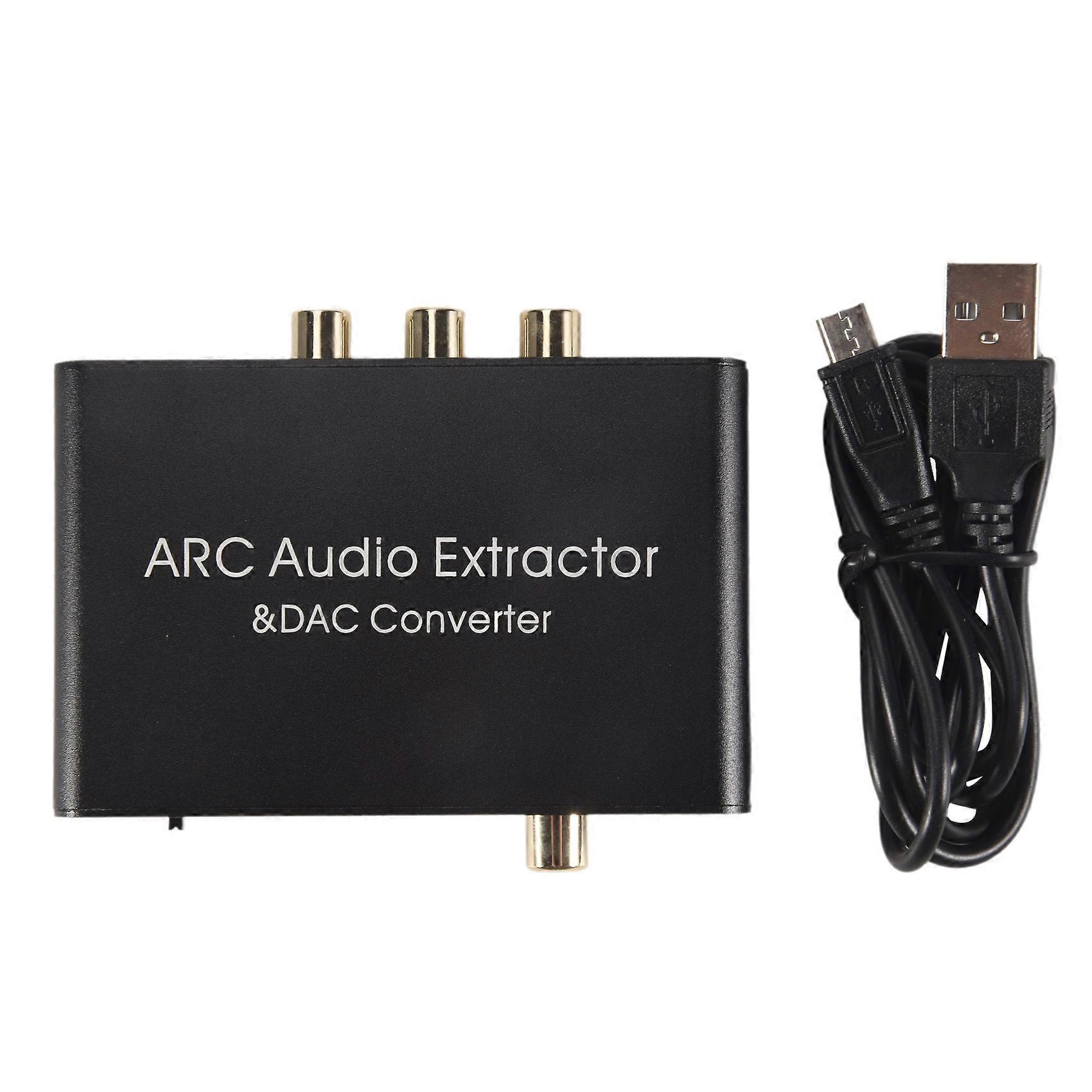 Audio Extractor 192KHz DAC Converter ARC Audio Extractor Support Digital HDMI-Compatible Audio to Analog Stereo Audio