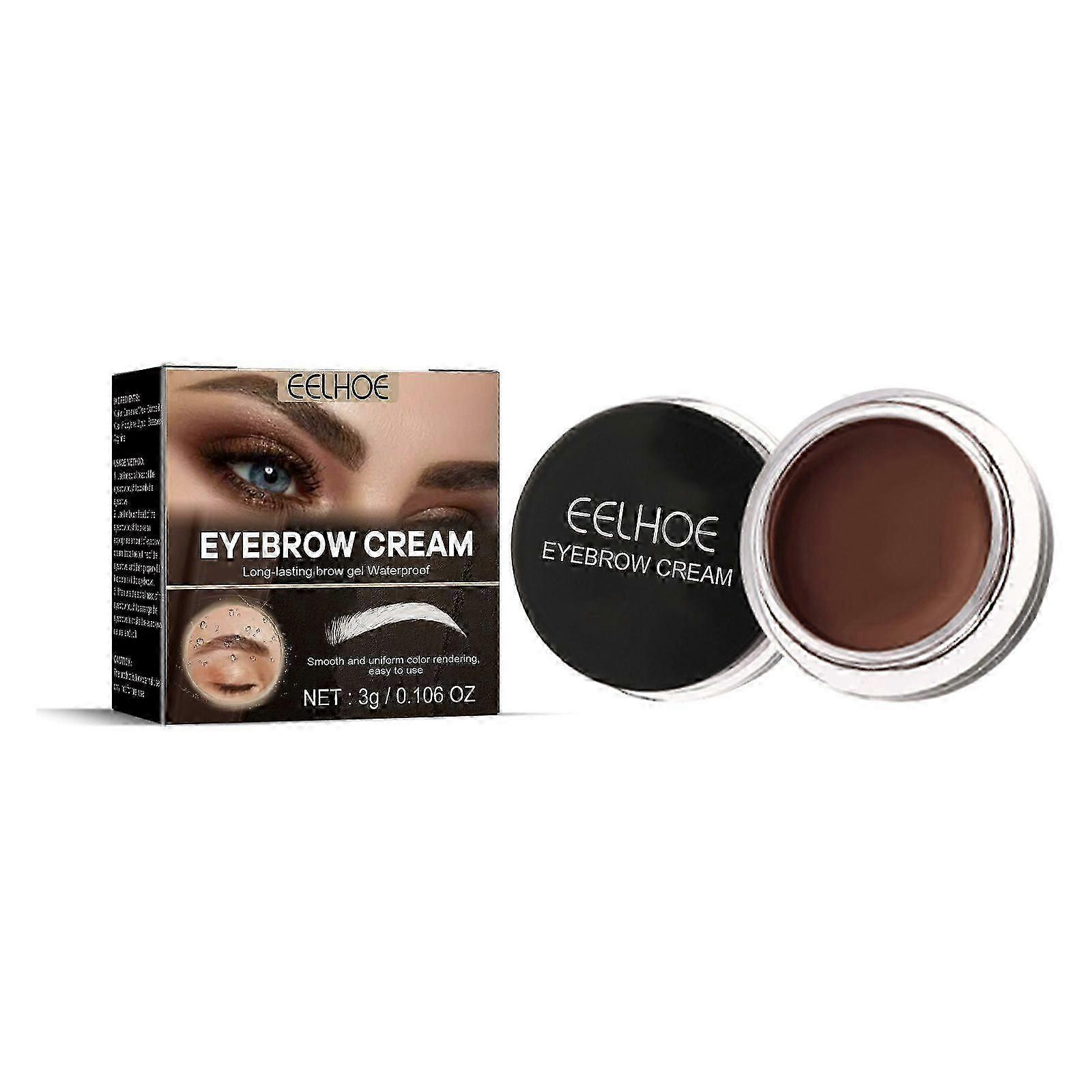 LongLasting Waterproof Eyebrow Dye Cream in Light Brown | Natural Finish, SmudgeProof, Easy Application for Flawless Brows  AllDay Confidence