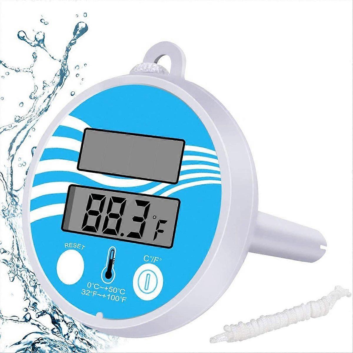 Floating pool thermometer, swimming pool thermometer