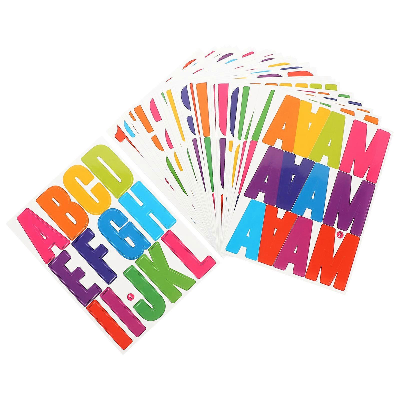 Mailbox Letter Stickers Adhesive Multi-Purpose Alphabet Stickers 96 Sheets