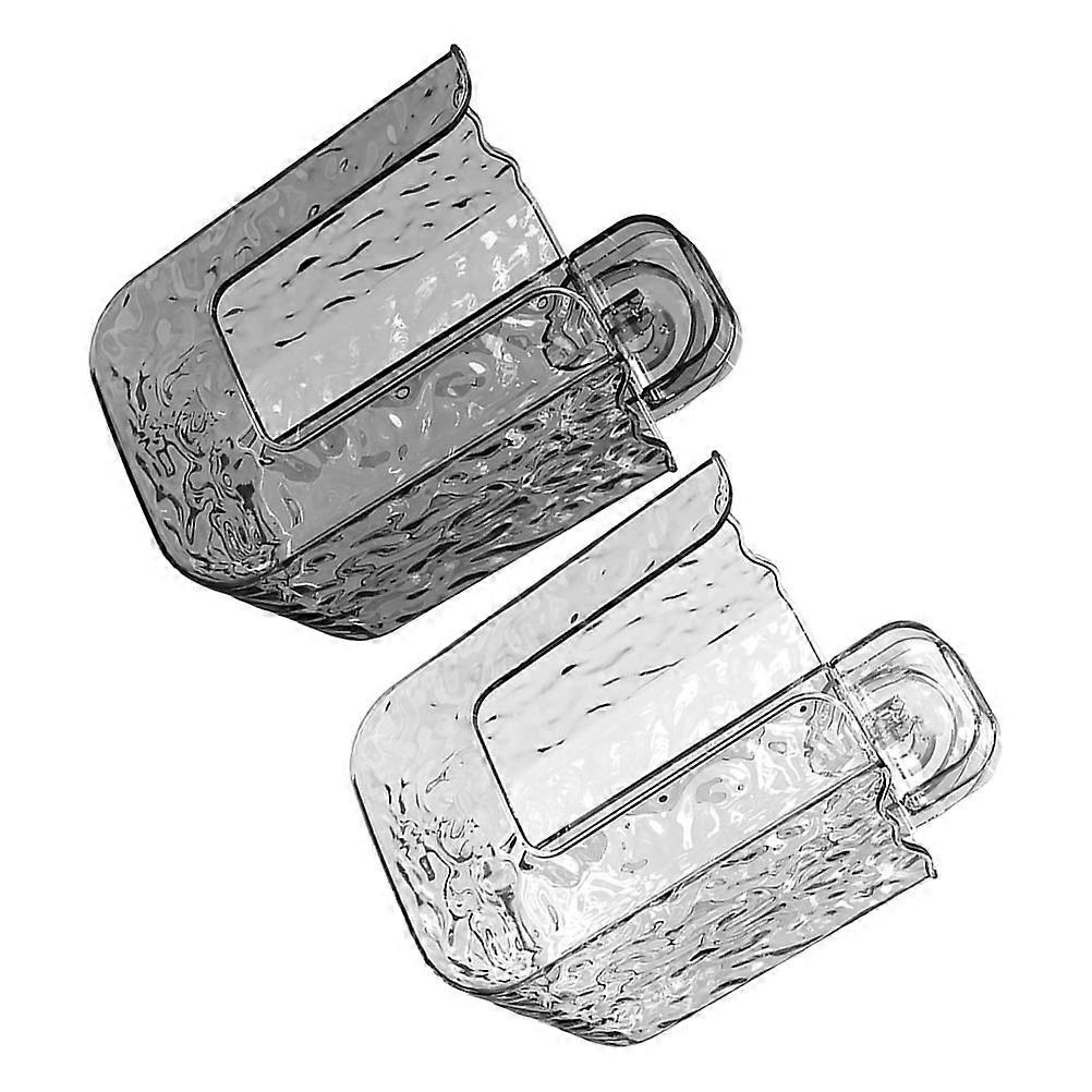 Kitchen Wipes Storage Box Wall Mounted Holder with 2Pcs Suction Cups