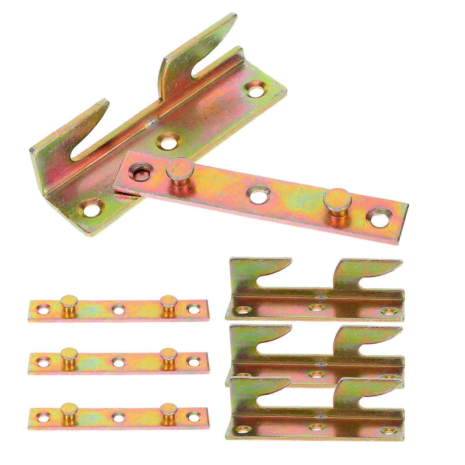 Invisible Bed Rail Folding Connector for 4Sets Bed Rail Hardware Bracket