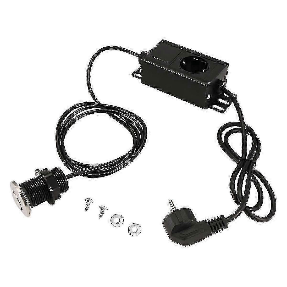 Garbage Disposal Air Switch Kit with On/Off Button for Waste Disposer - EU Plug