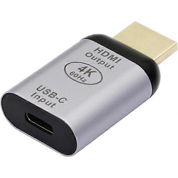 USB-C to HDMI Adapter, 4K@60Hz USB Type C Female to HDMI Male Converter, for Home and Office, compatible with Apple Devices Not Supported