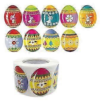 500pcs Happy Easter Stickers Cute Eggs Self Adhesive Seal Label for Easter Party
