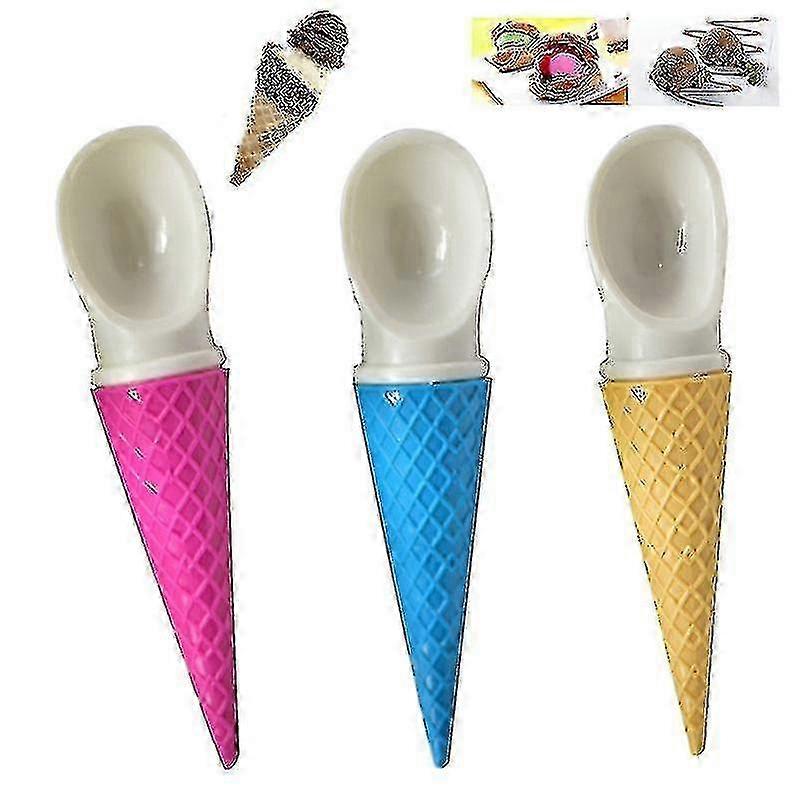 Praktisk multifunksjonell iskrem Scoop Creative Ice Cream Formet Frukt Scooper (3-c-6)