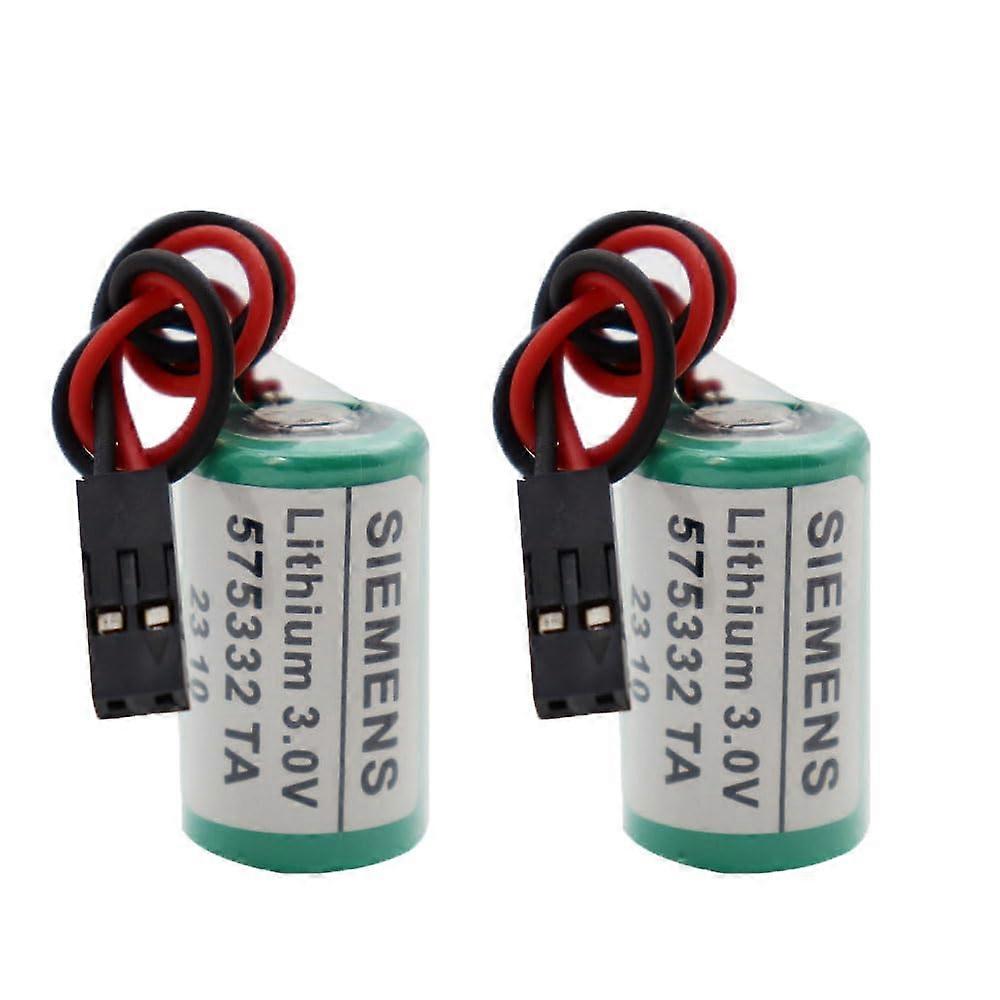 2pcs PLC Lithium Battery 3V 950mAh for Siemens 810D 840D Replacement with Long Shelf Life