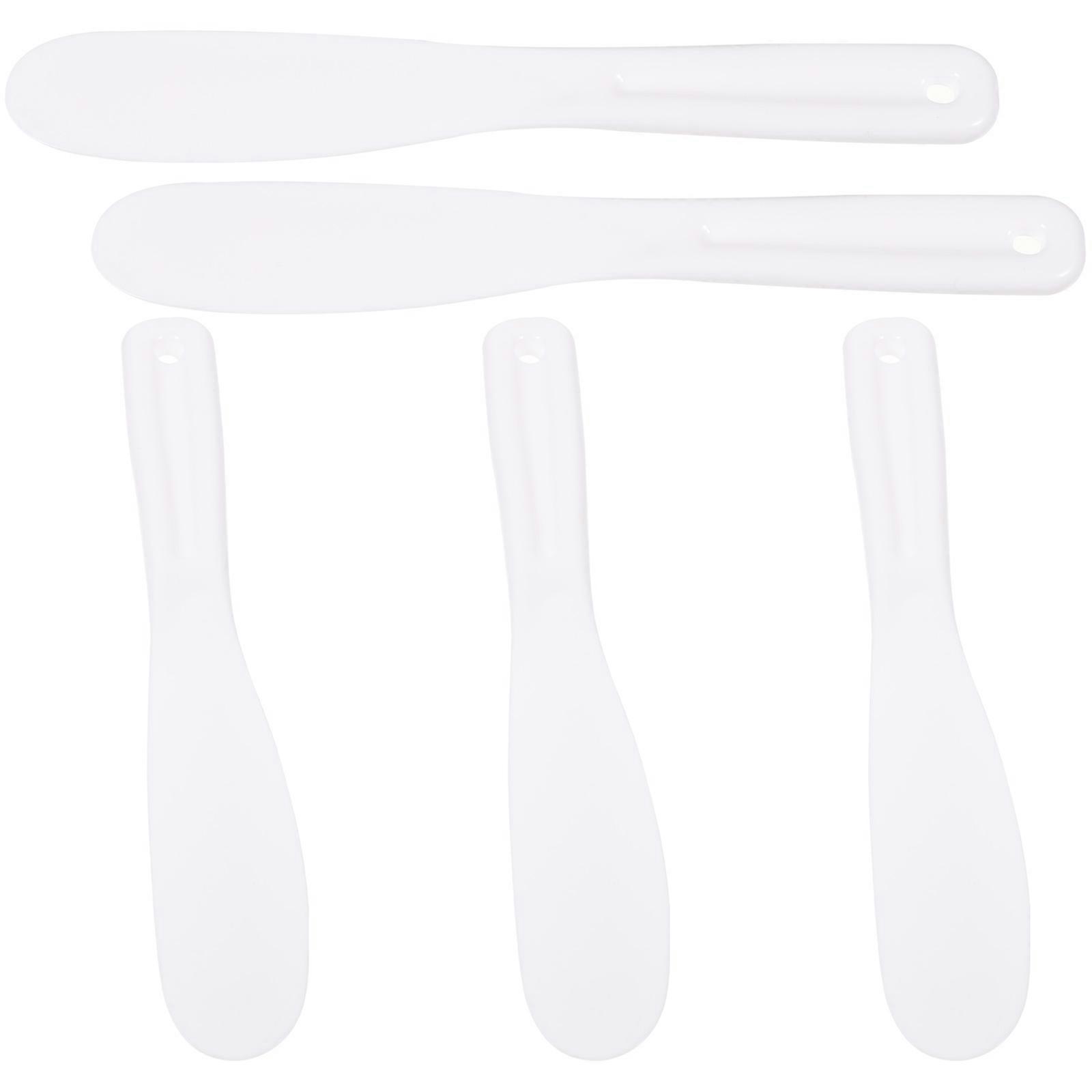 Cosmetics Spatulas Silicone Makeup Spatula for Applying 10Pcs White Set