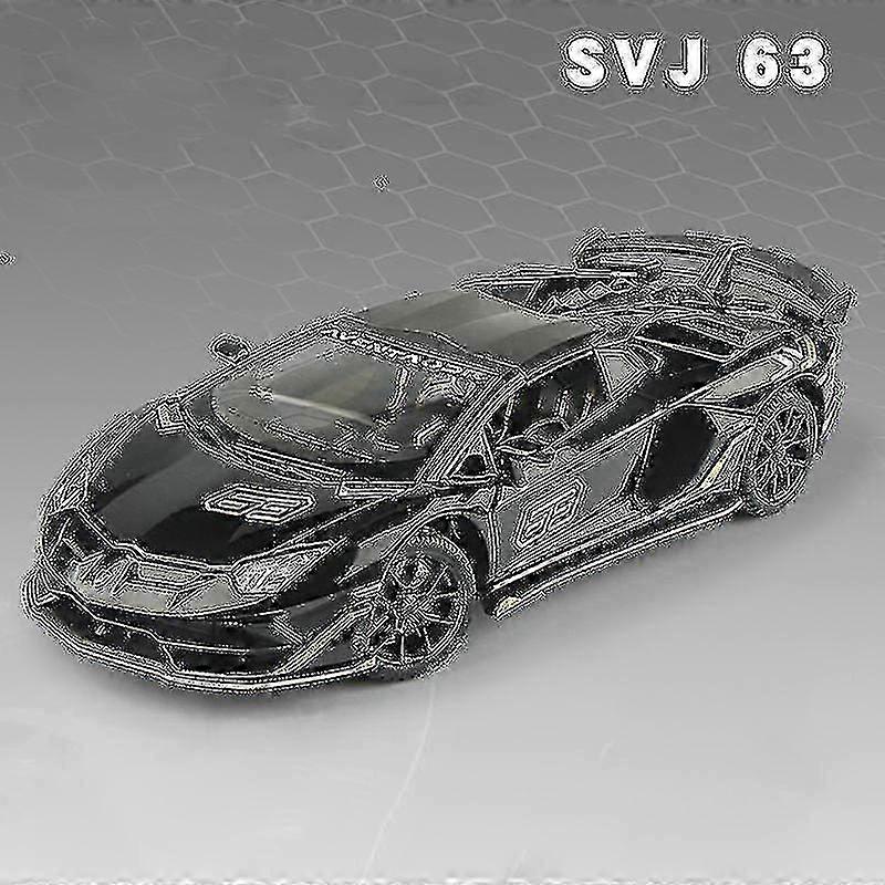 1:24 ランボルギーニ アヴェンタドール SVJ 63 ダイキャストメタルカーモデル 音と光のシミュレーション