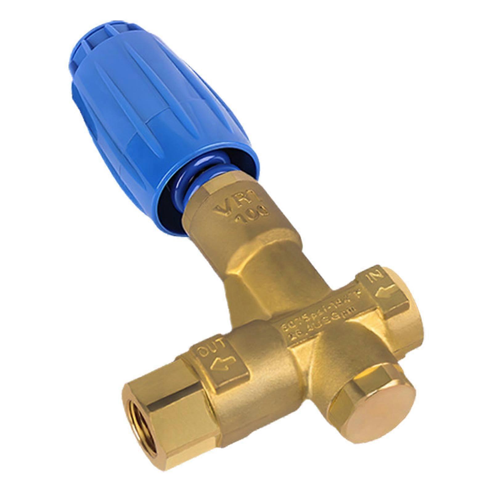 Pressure Washer Unloader Valve Brass 1/2' FPT 4800 PSI Adjustable  Pressure Control