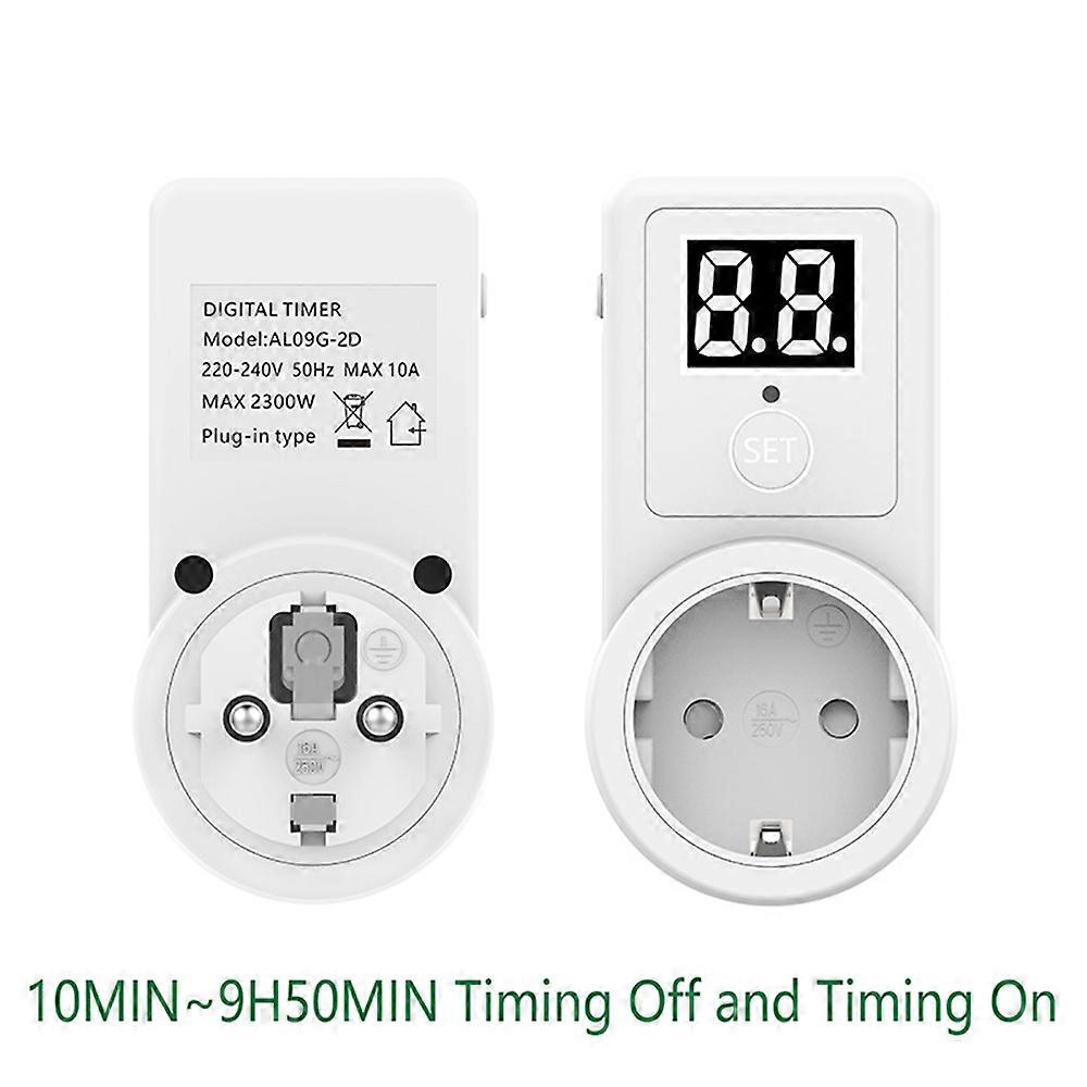 Digital Countdown Timer Smart Control Plug-In Switch Socket Auto Power Off Electronic Device Intelligent Timing Tools EU Plug