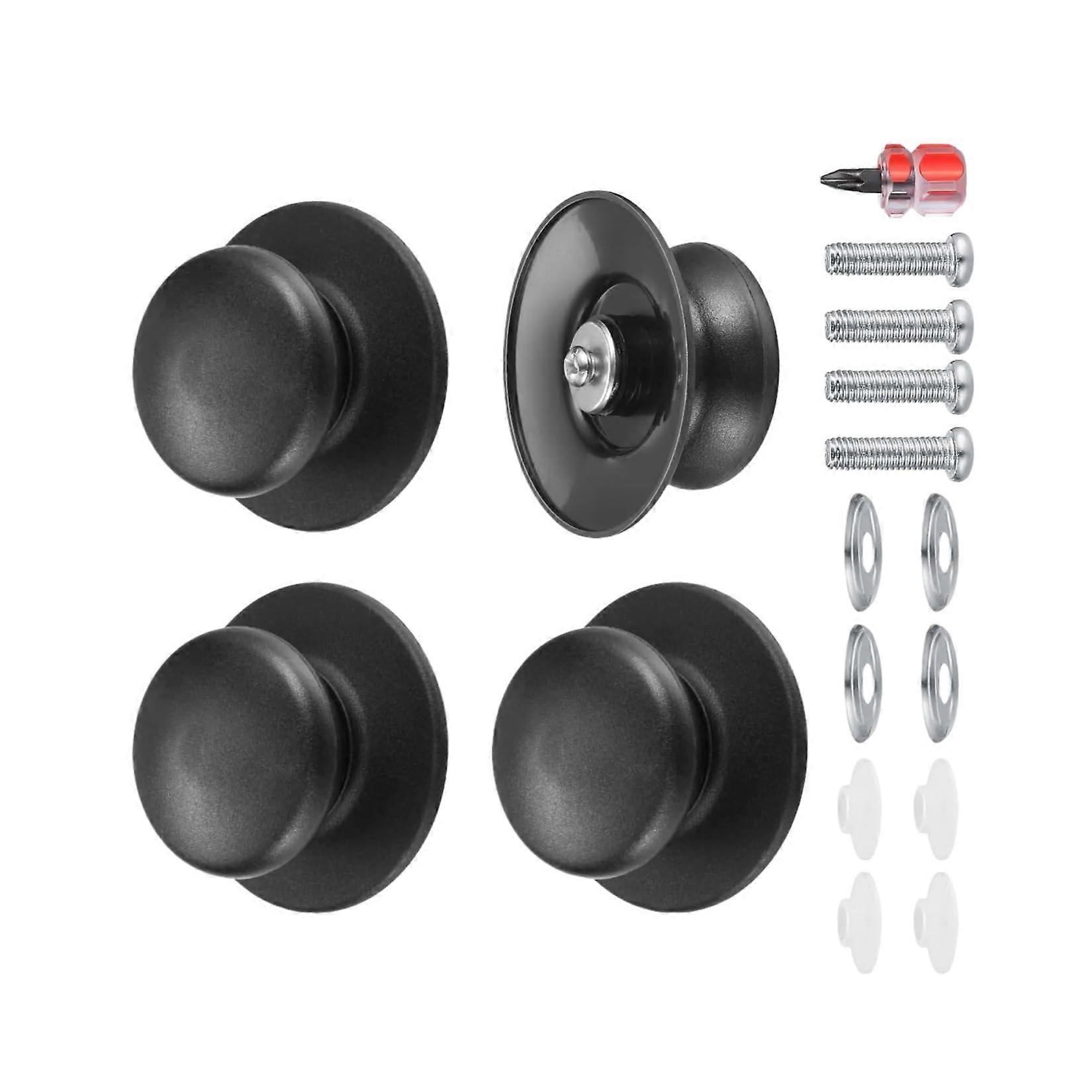 4Pack Pot Lid Knobs HeatResistant Cookware Replacement Handles Universal Fit