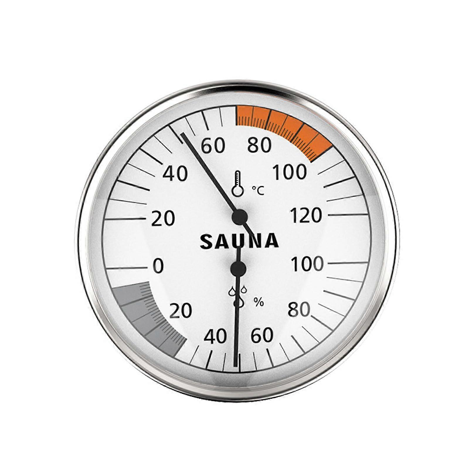 Steel Sauna Hygrometer and Thermometer for Accurate Indoor Temperature and Humidity Monitoring