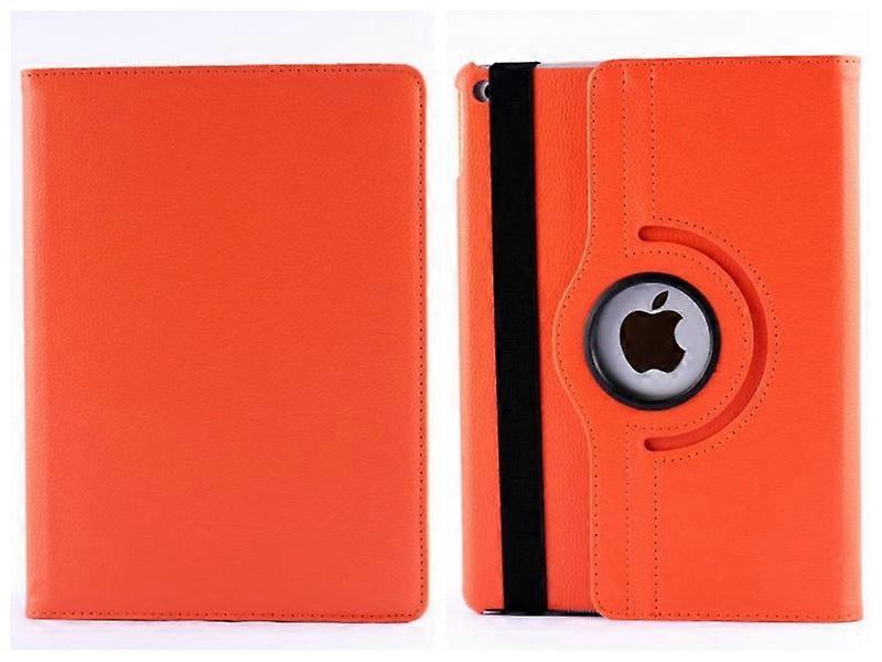 Case For Ipad 2017 9.7 Orange Rotating Leather Stand Litchi Texture Order