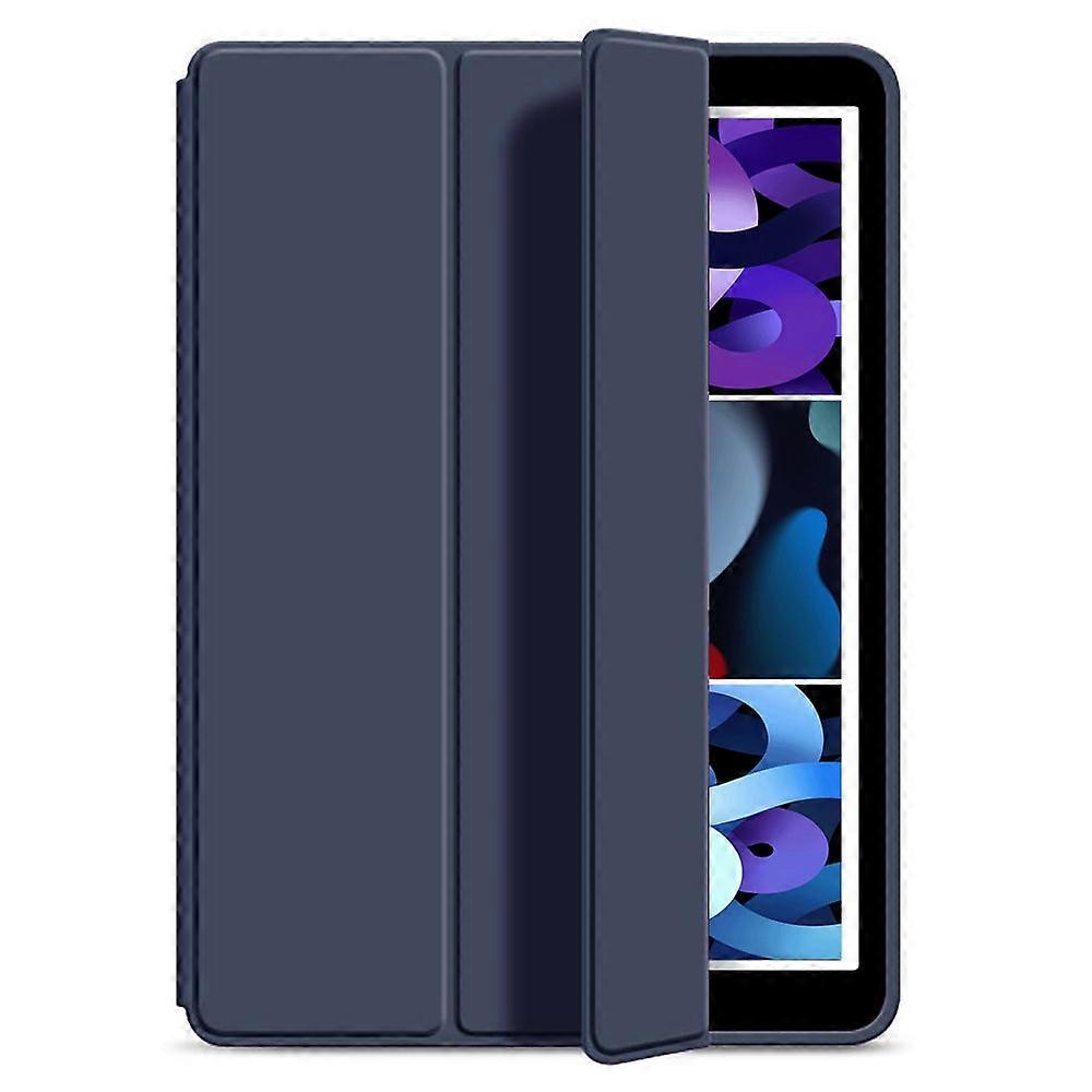 Case For Ipad Pro 2018 11" Tri-fold Side Sticker Deep Sea Blue Soft Leather