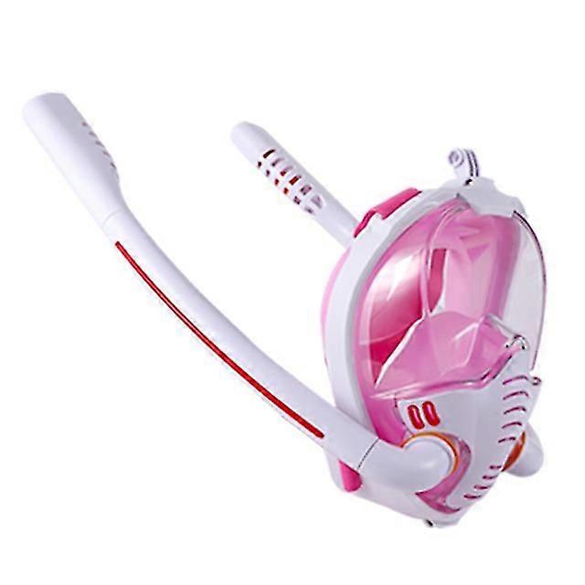 Κολύμβηση με αναπνευστήρα μάσκα διπλής σιλικόνης σωλήνα πλήρης ξηρή μάσκα κατάδυσης ενήλικες κολύμβηση μάσκα κατάδυσης γυαλιά υποβρύχια αναπνευστική συσκευή