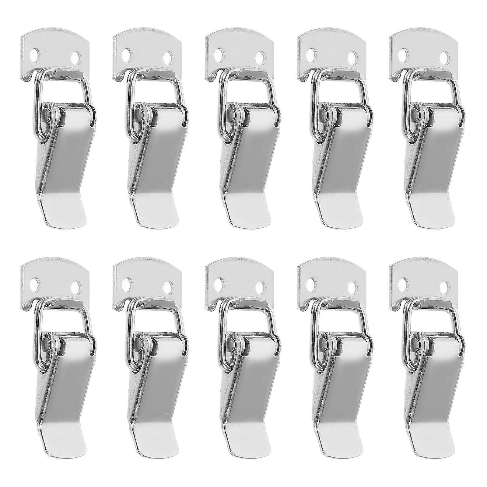 Childproof Cabinet Locks Stainless Steel Toggle Catch Lock 10Pcs Set