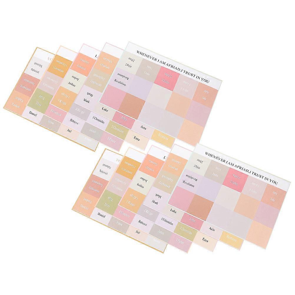 Bible Study Tabs Paper Labels for Bible Index 50 Sheets Assorted Colors