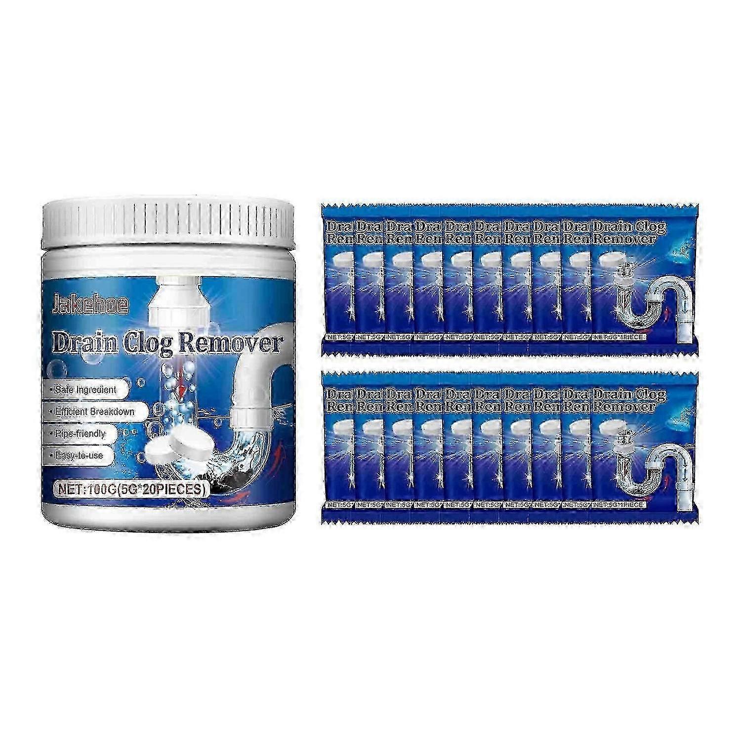 Pipe Unblocking Agent Effervescent Tablets Toilet Sewer Unblocking Deodorizing And Clogging Dissolving Cleaning Tablets