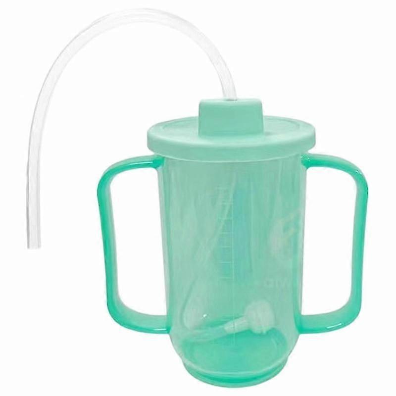 Two Handles Spill-Proof Cup 350ml Long Straw