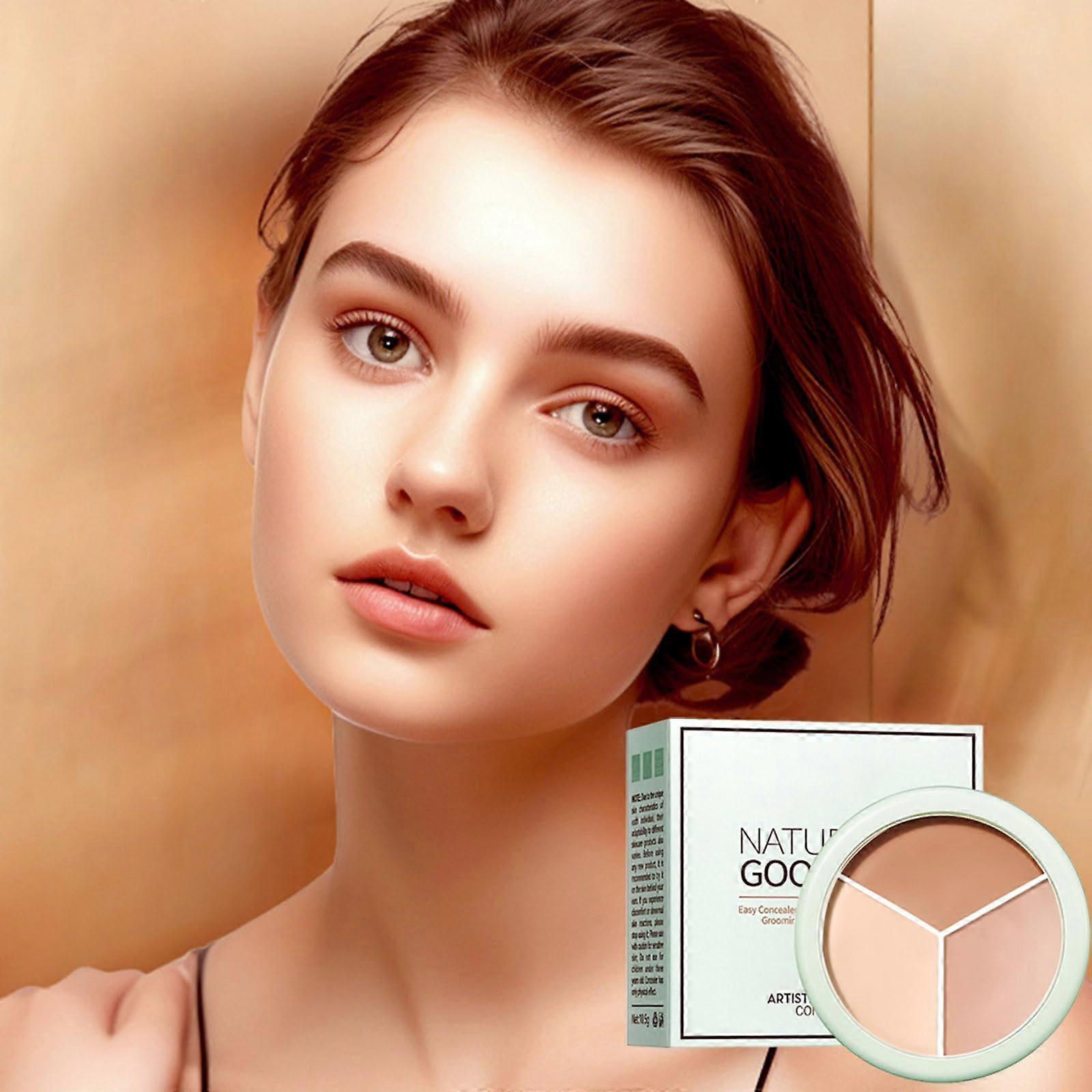 Full Coverage Color Correcting Concealer Set with Mint Green for Redness, Waterproof Long Lasting Wear