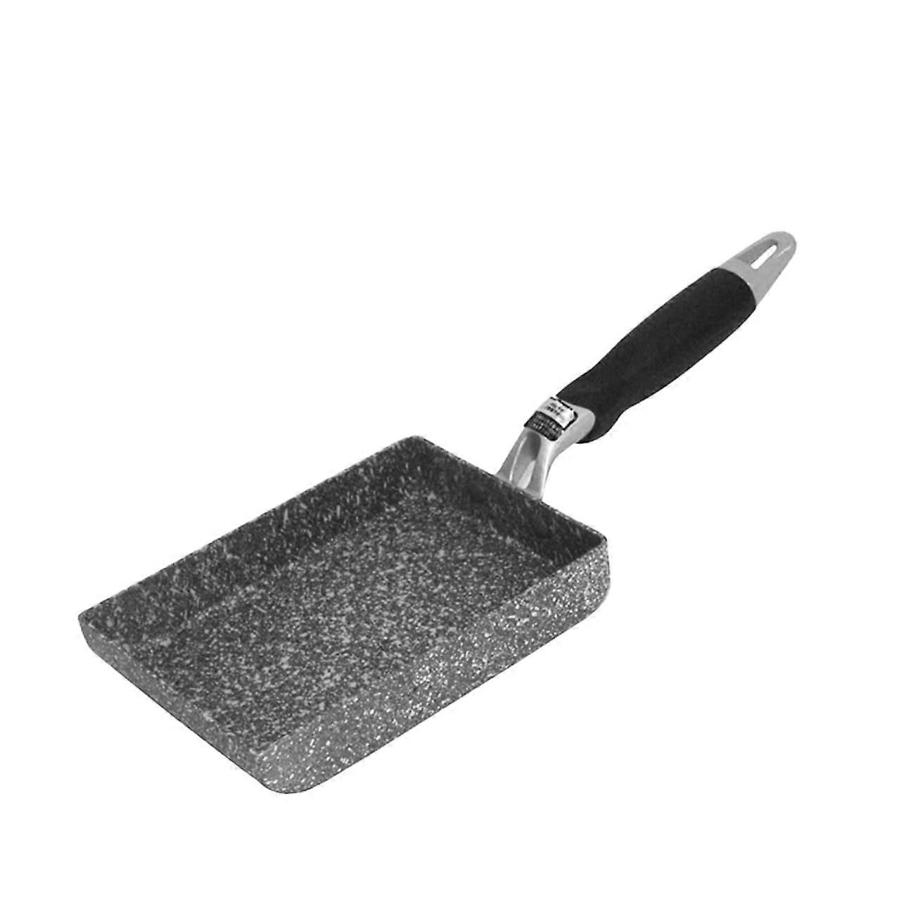 Nonstick Rectangular Omelette Pan with Easy Flip Design for Eggs Pancakes and Tamago