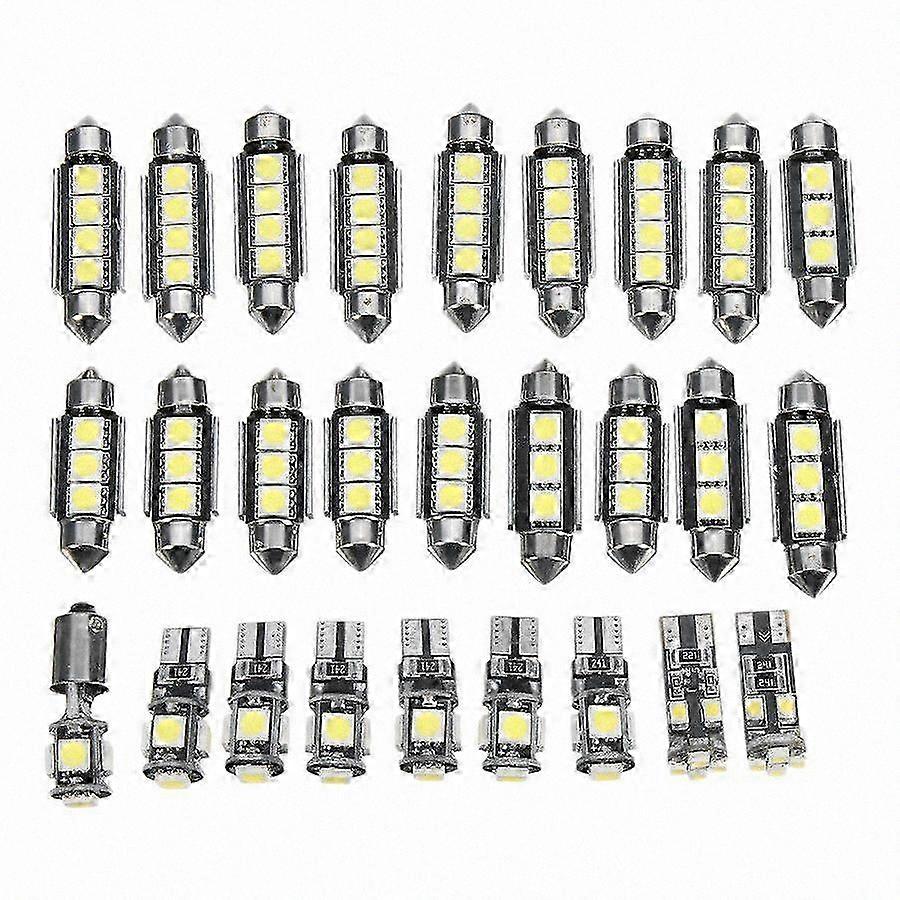 27-Piece LED Interior Light Kit for Vehicles, Compatible with E-Class W211 2002-2008, White