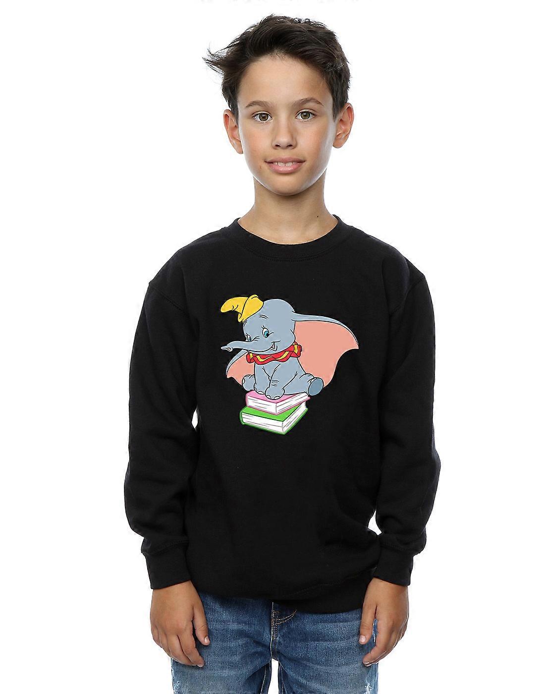 Disney Boys Dumbo sentado en libros Sudadera