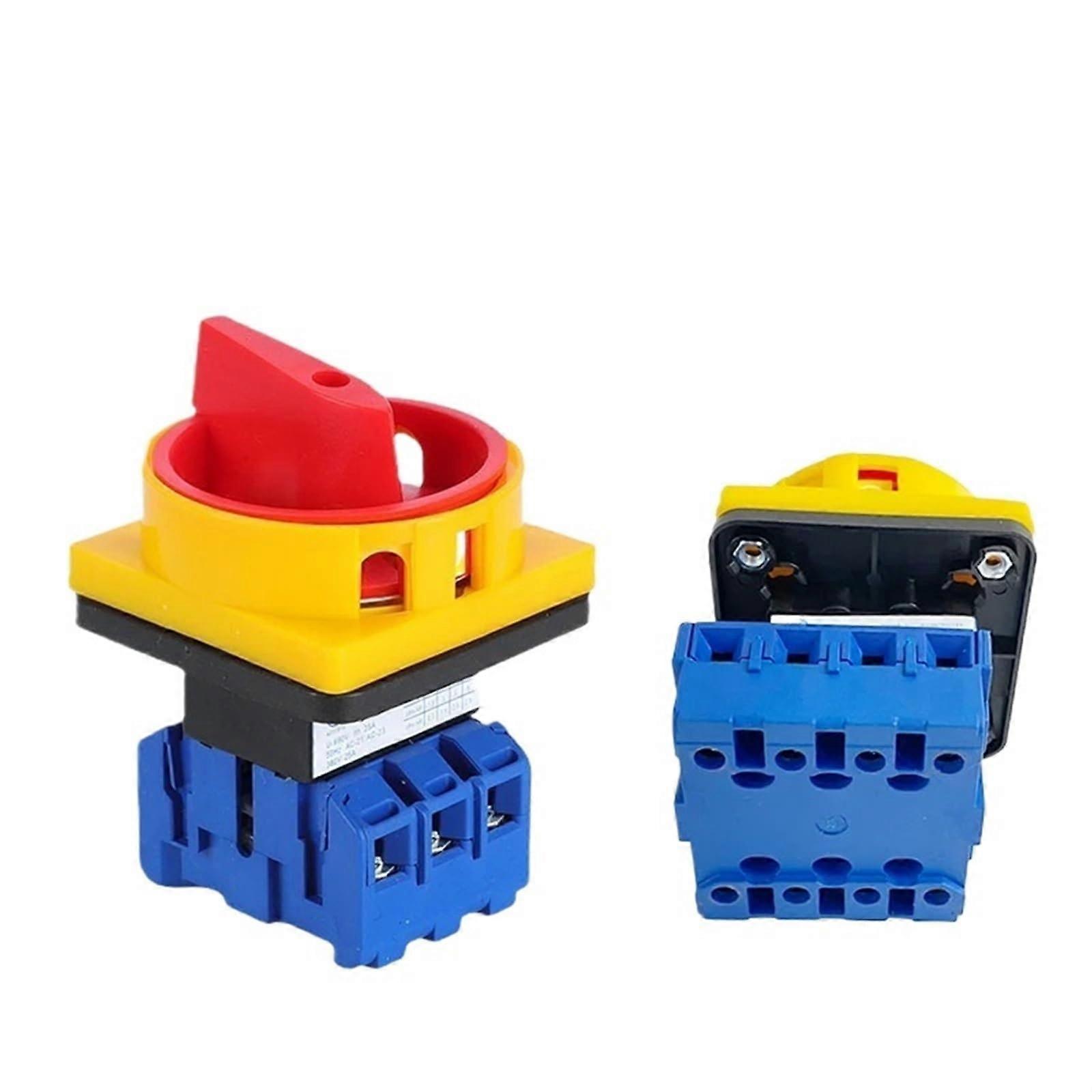 32A 4 Pole Disconnect Switch with Padlockable Rotary Cam Selector, 690V  Voltage Control