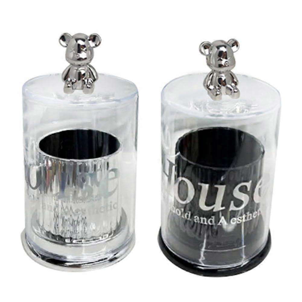 Bear Toothpick Holder and Dispenser Box for Kitchen Compact Storage Decorative Container Set