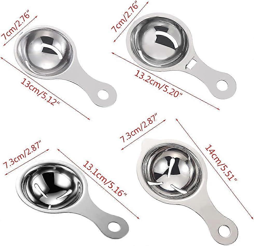 304 Stainless Steel Egg Separator Tool for Baking and Cooking, No Mess, Fits Various Containers