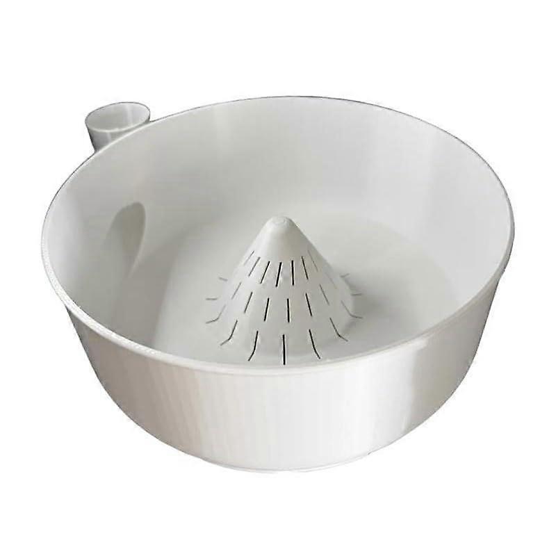 Automatic Vegetable Washer with OneTouch Wash and Fast Drain, White Multipurpose Cleaner