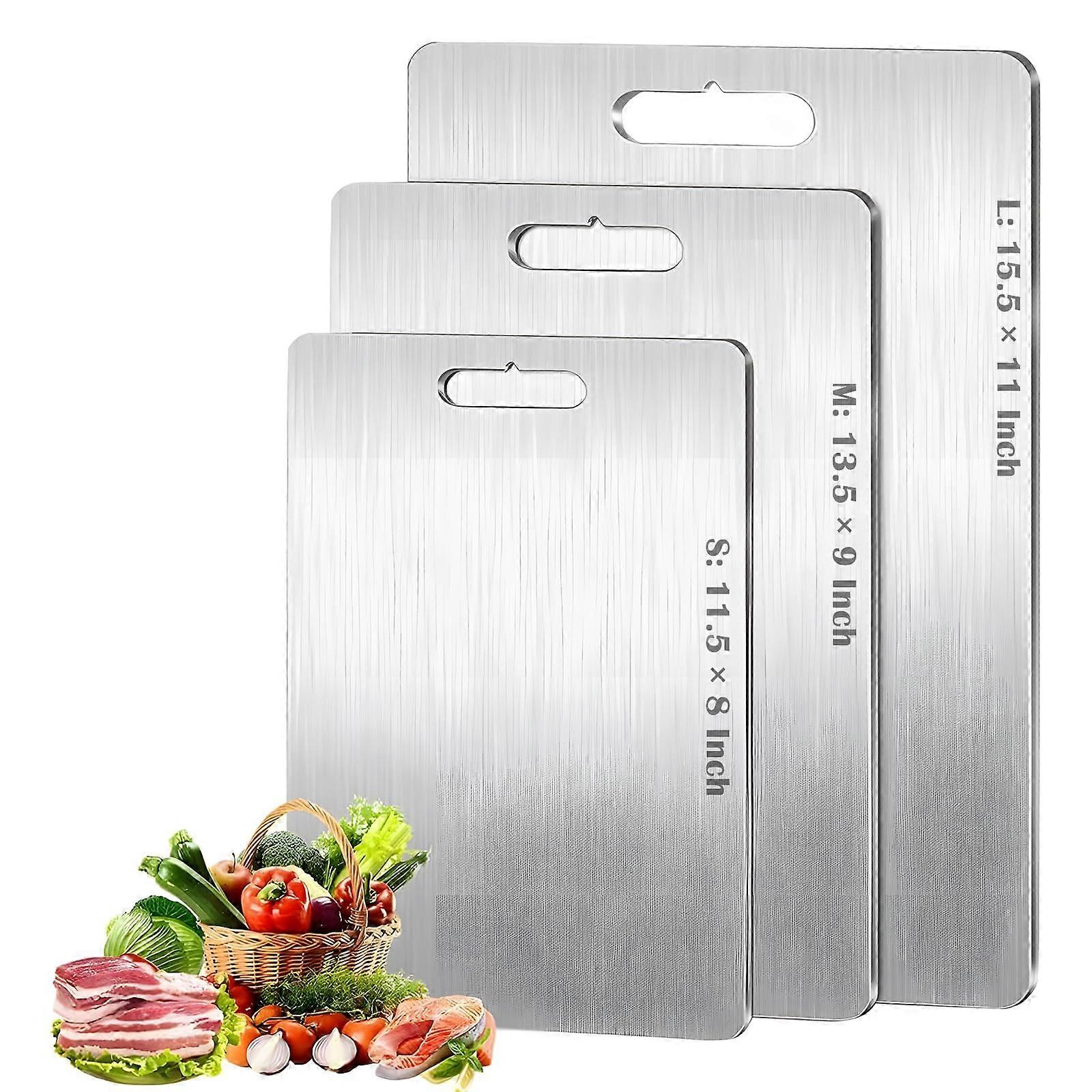 Titanium Cutting Board DoubleSided Hygienic Surface NonSlip Dishwasher Safe L 1 Pack